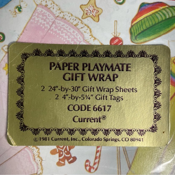 Paper doll Wrapping Paper Vintage Winter Outfits New by Currant - Picture 3 of 3